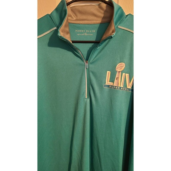 Perry Ellis Other - Super Bowl LIV Miani Long Sleeve Dri Fit Zip up Perry Ellis
